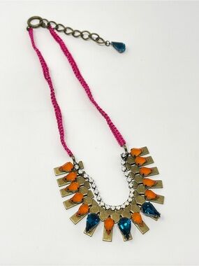 New Anthropologie Statement Bib Beaded Necklace